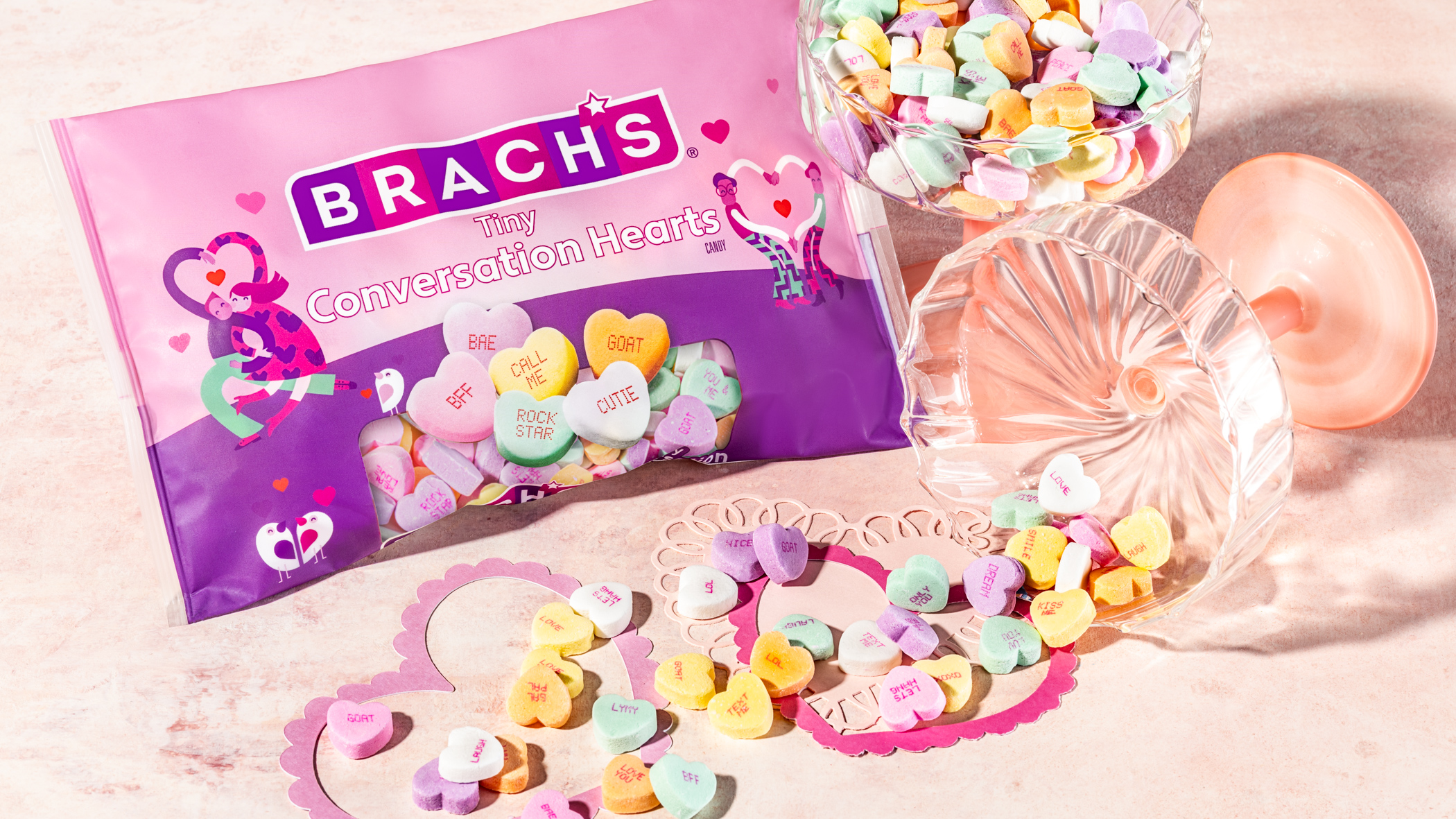 Brach's Jube Jel Cherry Hearts Candy - 12 oz Bag in 2023