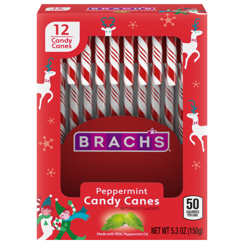 BRACH'S - Formerly Bob's Sweet Stripes WINTERGREEN Soft Mint's Candy- 40  PIECES