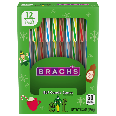 Brachs Funfetti Candy Canes 12 per Box 50 Calories per Cane Best By 9/2025