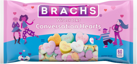Brach's Large Conversation Hearts Valentine Candy, 7 oz - Metro Market