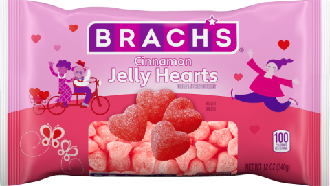Brach's Limited Edition Valentine's Day Candy, Tiny Conversation Hearts  (Wintergreen, Banana, Orange, Lemon-Lime, Cherry and Grape), One 14 Ounce  (397 g) Bag : : Grocery & Gourmet Food