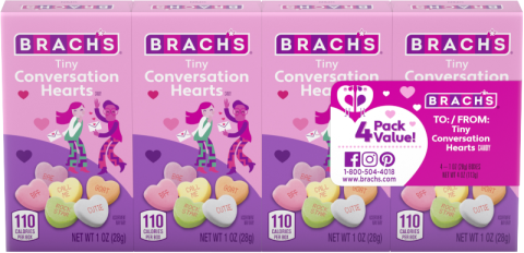  Tiny Conversation Hearts - 10 Oz Bag - Smiling Sweets -  Share The Fun
